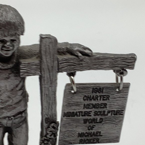 Michael Ritter 1981 Pewter Charter Member Figurine - Picture 6 of 12